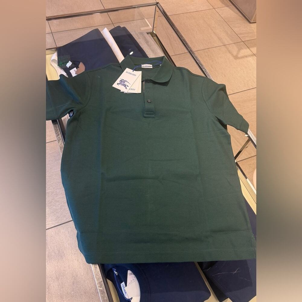 sale ends 5/24 Burberry Dark Green Polo NWT L